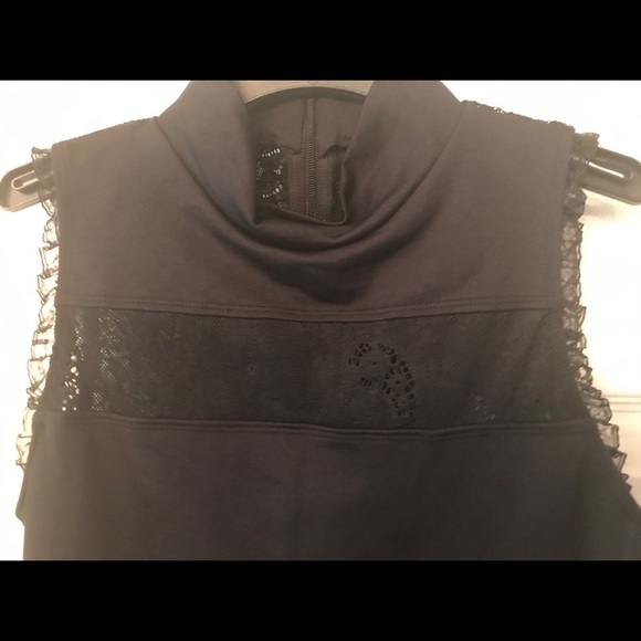 AINSLIE WEAR HIGH NECK "KARA" LACE LEOTARD LARGE - Picture 2 of 4